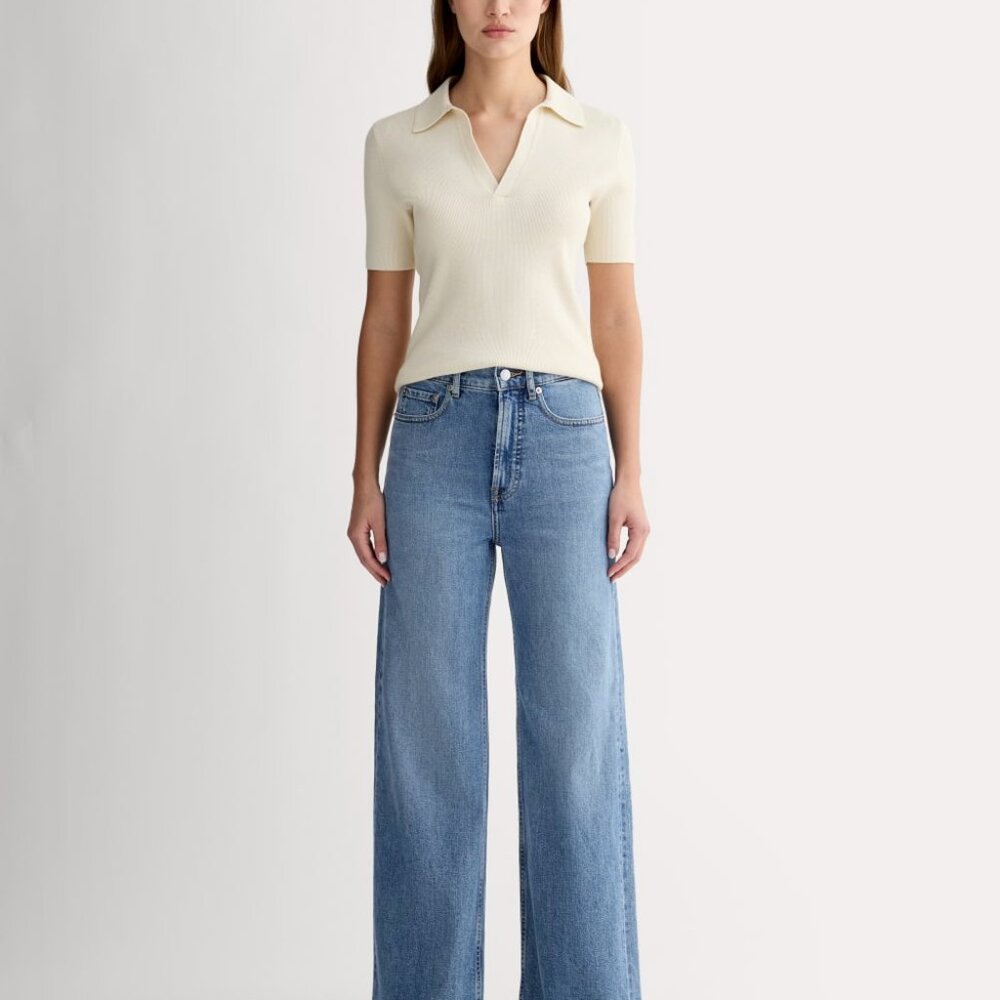 Everlane Women's Way-High® Sailor Jean in Vintage Blue, Size 29, NEW WITH TAGS - Picture 4 of 4
